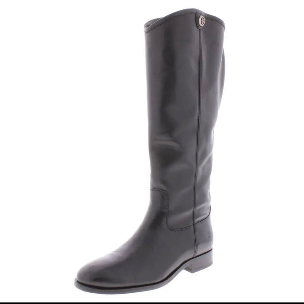 Frye Womens Melissa Button 2 Black Riding Boots Shoes 8 Medium (B,M) 75447